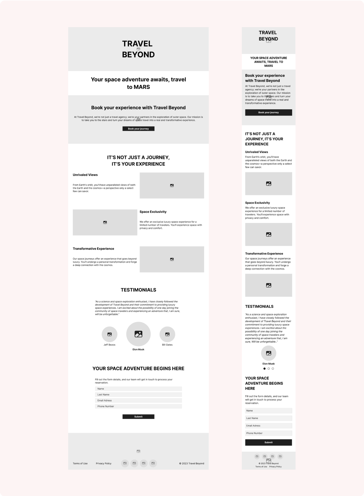 travel beyond wireframes